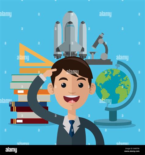 Science design. Colorfull illustration. Cartoon icon Stock Vector Image ...