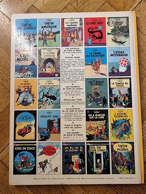 TIN TIN OBJECTIF LUNE LES ADVENTURES DE TINTIN CASTERMAN 1953 HERGE