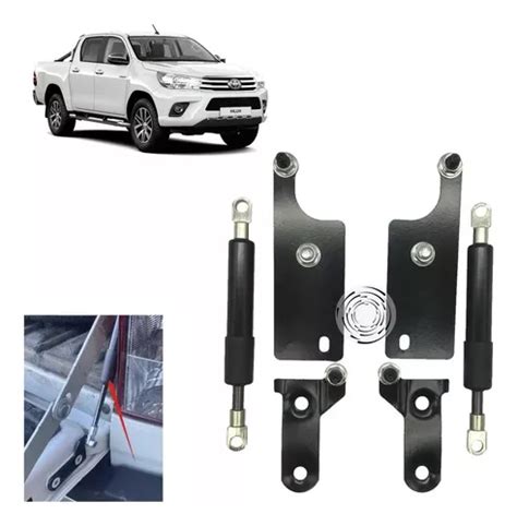 Amortecedor Tampa Traseira Hilux 2016 A 2023 Kit Completo