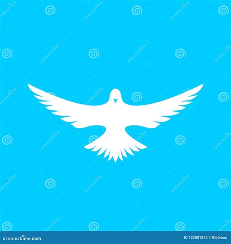 Church Logo The Dove Is A Symbol Of The Holy Spirit Stock Vector