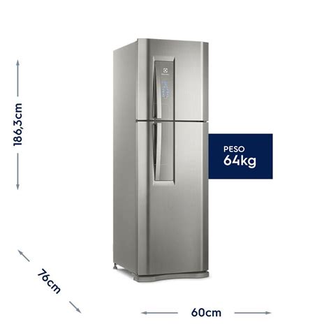 Geladeira Refrigerador Top Freezer Cor Inox L Electrolux Df S