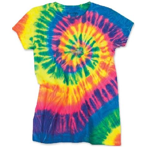 Spiral Tie Dye T Shirt Flo Rainbow