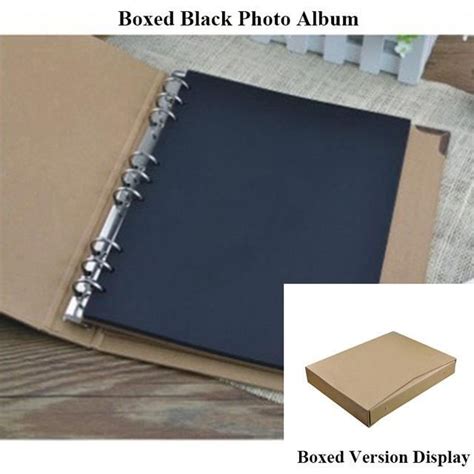 Album Photo Boxed Album Black Album Photo Kraft Feuilles Mobiles