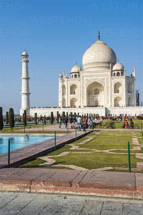 Taj Mahal Unesco World Heritage Site Agra Uttar Pradesh India Asia