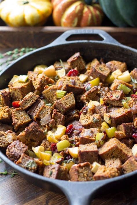 Paleo Thanksgiving Stuffing With Pumpkin Bread Apples Cranberries