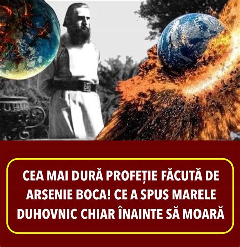 Cea Mai Dur Profe Ie F Cut De Arsenie Boca Ce A Spus Marele Duhovnic