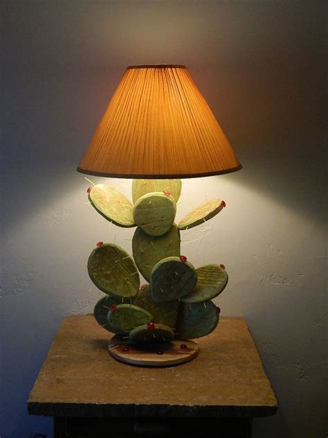 Prickly Pear Cactus Table Lamp By Desertgallery On Etsy
