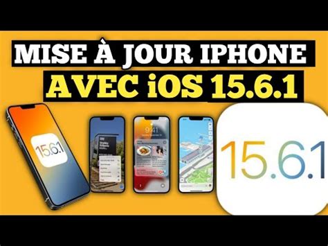 Comment avoir la mise à jour iOS 15 6 1 sur iphone Télécharger et