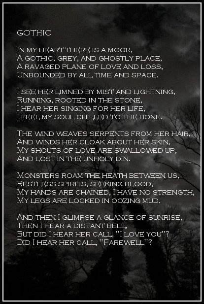 Gothic Love Poems Quotes