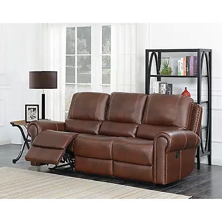 Member's Mark Harrison Dual Reclining Leather Sofa - Sam's Club