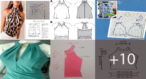 APRENDE COMO HACER BLUSA CUELLO HALTER PATRONES