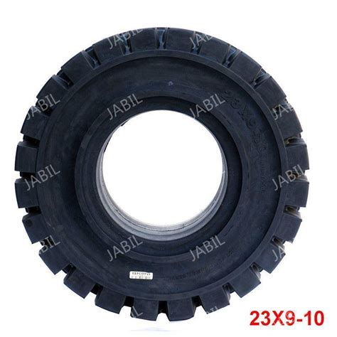 Industrial Rubber Solid Forklift Tires 23X9 10 Balanced Forklift