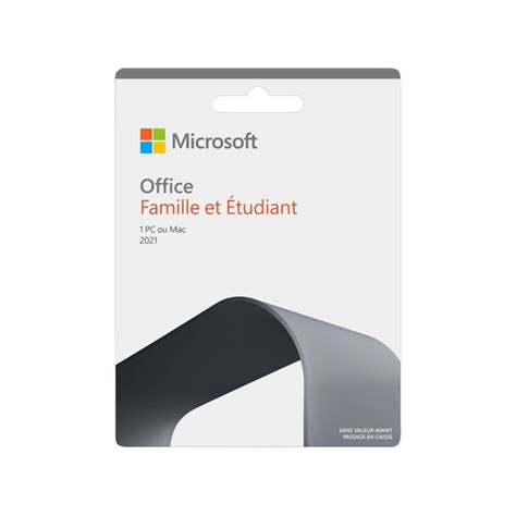 Microsoft Office Famille Et Etudiant 2021