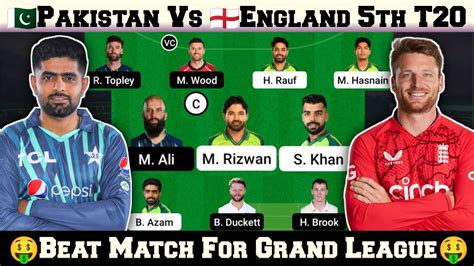 Pak Vs Eng Dream11 Prediction Pakistan Vs England Dream11 Team Eng Vs