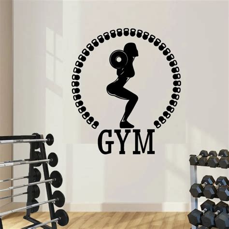 Arte De Gimnasio De Fitness Adhesivos Deportivos De Pared Pegatinas De