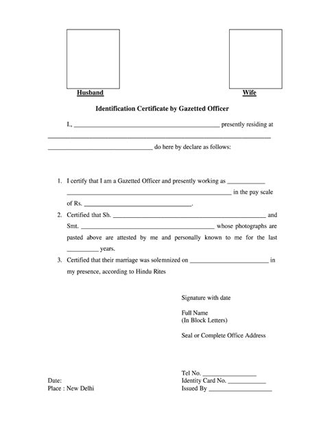 Uidai Standard Certificate Format Fill Online Printable Off