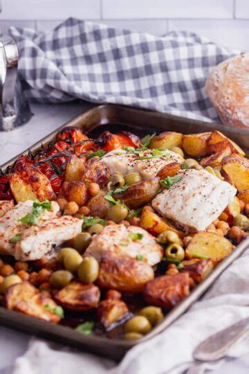 Easy Cod Traybake With Tomato Potato And Chickpeas • The Cook Report