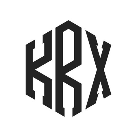 premium vector krx logo design initial letter krx monogram logo