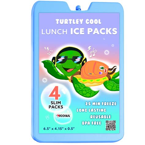 Kona Ice Packs For Lunch Boxes Reusable 5C Freezer Packs Walmart