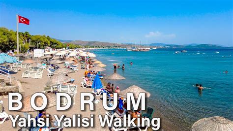 Bodrum Ortakent Yashi Beach Walking Turkey 4K YouTube