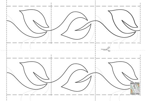 Free Motion Quilting With Templates Of Printable Hand