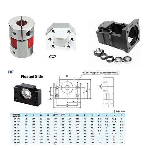 Buy Mssoomm Mm Cnc Ballscrew Kit Sfu Rm Anti Backlash Ball