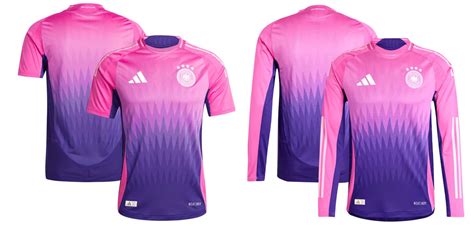 Neues pinkes Deutschland EM Auswärtstrikot 2024 kaufen in Pink Lila