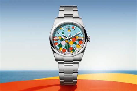 Rolex Oyster Perpetual Celebration Bubble Combines Iconic Colours In