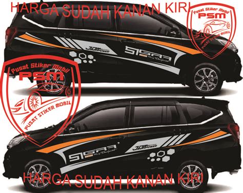 New Striping Stiker Mobil Daihatsu Sigra Cutting Sticker Mobil Sigra