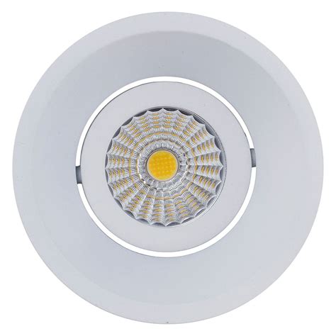 Lyra Deep Tilt 9W Recessed Triac Dimmable LED Downlight White Quinto