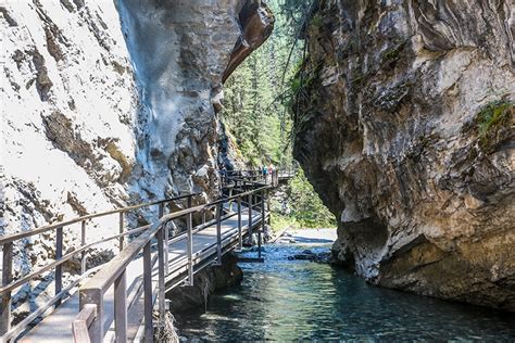 Hiking The Johnston Canyon Trail In Banff National Park Canada