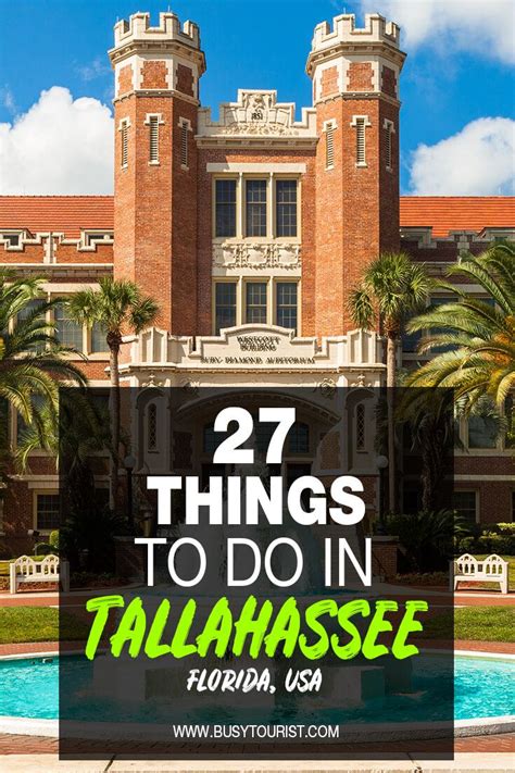 Visiting Tallahassee Florida Soon But Not Sure What To Do There This Travel Guide Will Show