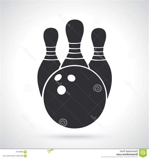 Bowling Silhouette Vector At Vectorified Collection Of Bowling