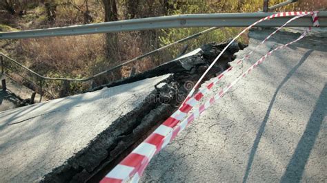 Damaged Concrete Bridge Consequences Of Flood Damaged Bridge On