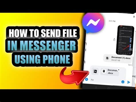 HOW TO SEND FILE IN MESSENGER USING PHONE YouTube