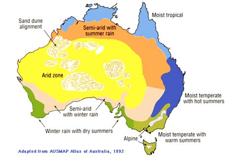 Rainfall Patterns in Australia - Australian Plant Information