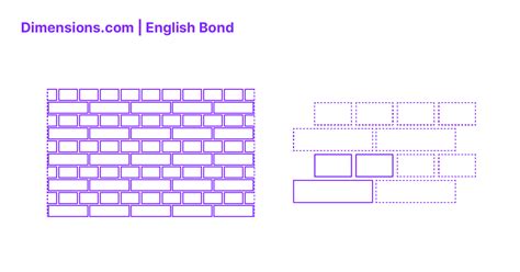 English Bond Dimensions Drawings Dimensions