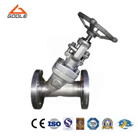 Integraged Forged Steel Y Type Globe Valve Y Globe Valve And Forged Globe Valve