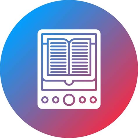 Imagen vectorial de icono de libro electrónico se puede utilizar para