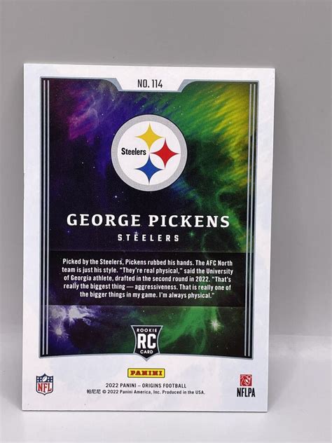 Panini Origins Rookies Red George Pickens Rc Ebay