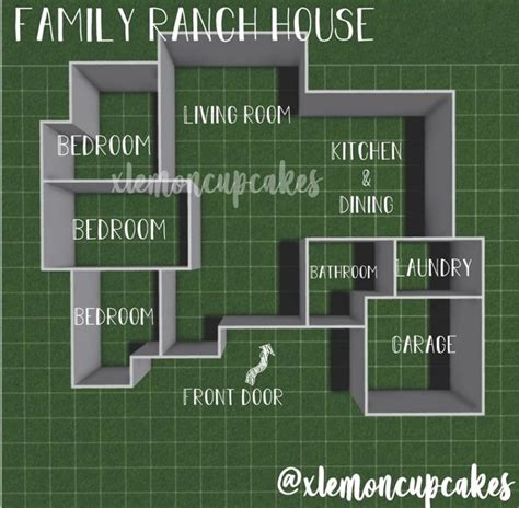 Family Ranch house || xlemoncupcxkes | House layouts, Tiny house layout ...