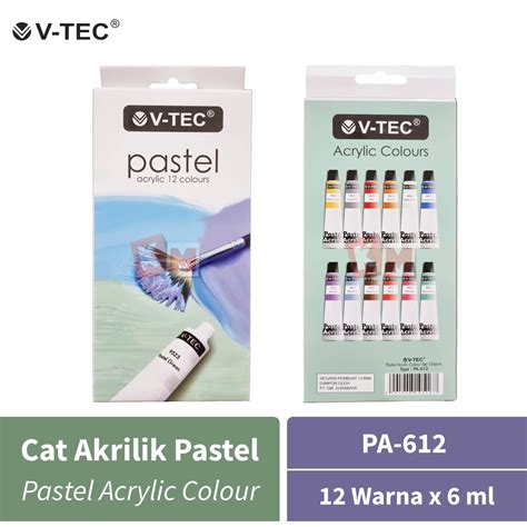 Jual Pastel Acrylic Colour Cat Akrilik V Tec Pa Warna Ml