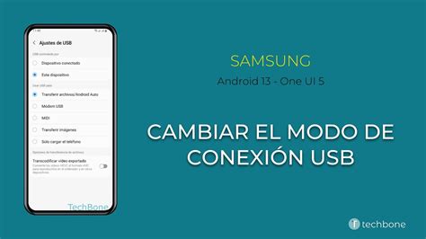 Cambiar El Modo De Conexi N Usb Samsung Android One Ui Youtube