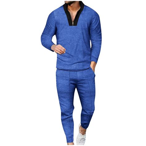 Stamzod Mens Tracksuit Set Clearance Mens Suits 2 Piece Sweatsuits