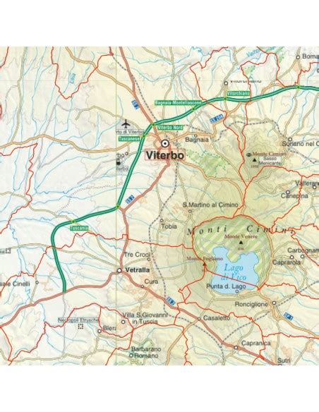 Mappa Stradale Con Comuni Della Provincia Di Viterbo Pdf