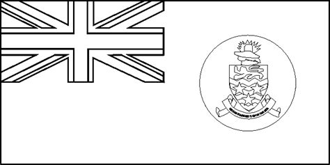 Cayman Islands flag coloring picture