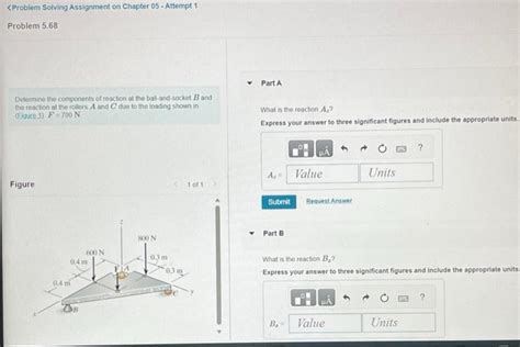 Solved Determine The Components Of Reaction At The Ball And Chegg