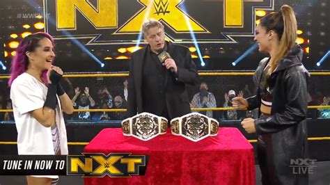 William Regal Anuncia La Creación De Los Campeonatos Por Parejas Femeninos De Nxt