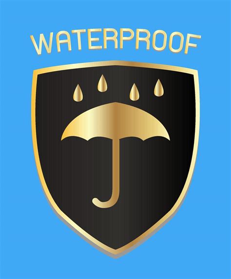 Waterproof Shield Logo Vector 2315685 Vector Art At Vecteezy