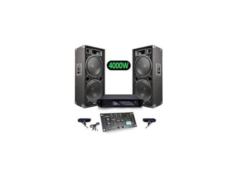 Pack Sono Enceintes W Max Vexus Stm Table De Mixage